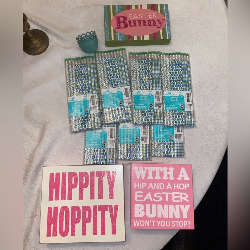 🐰🪺✝️EASTER DECOR BUNDLE✝️🪺🐰. ⭐️NWT⭐️